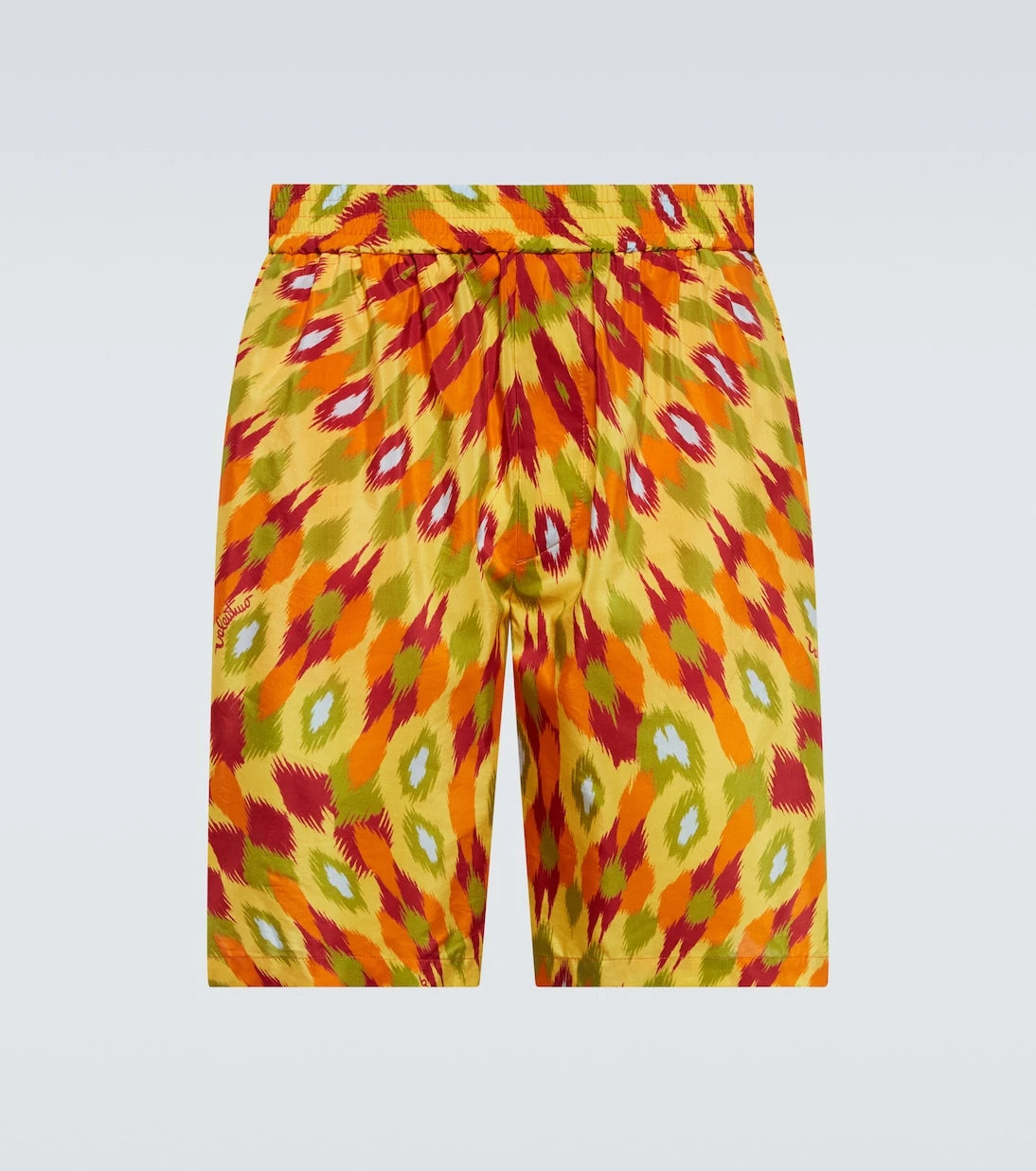 Valentino - Printed silk and cotton Bermuda shorts