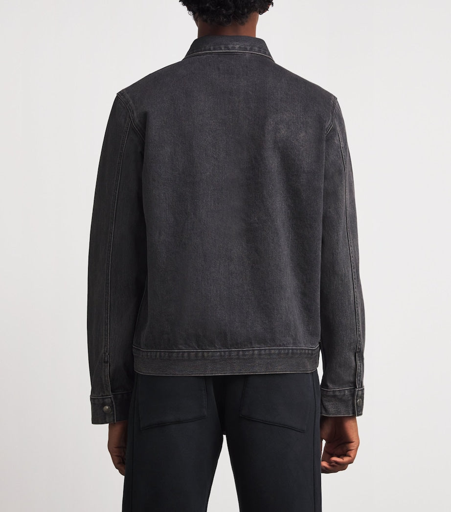Black Harrington Denim Jacket