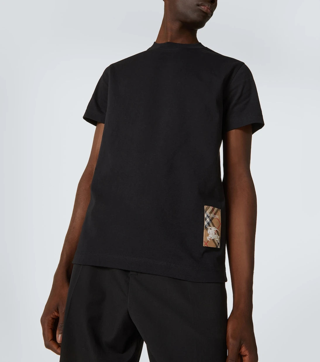 Burberry - Burberry Check cotton T-shirt