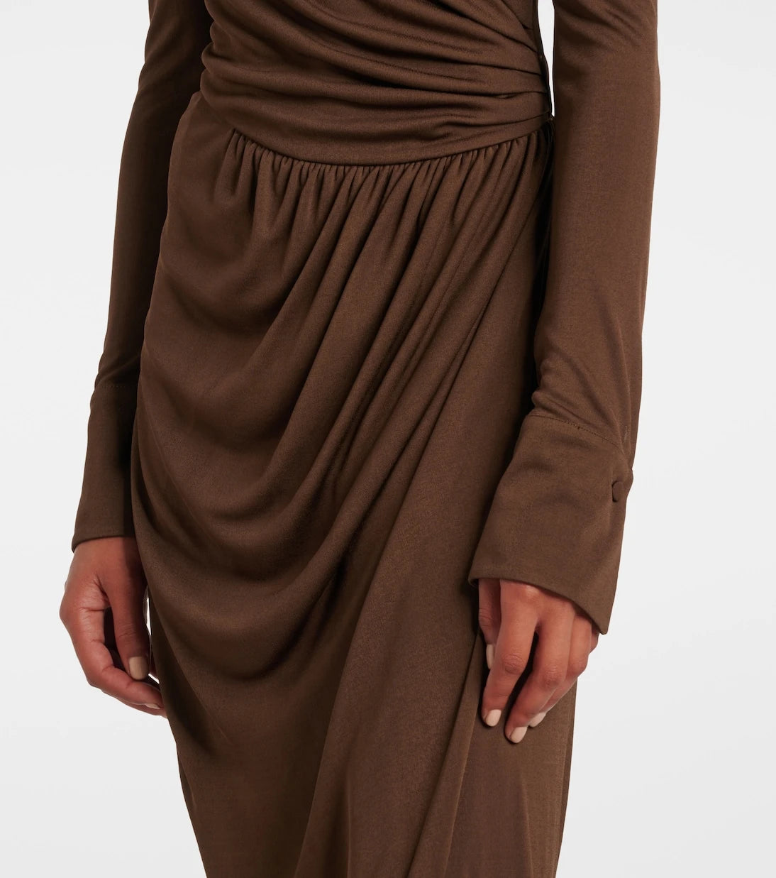 Oscar de la Renta - فستان جيرسيه مكشوف الأكتاف