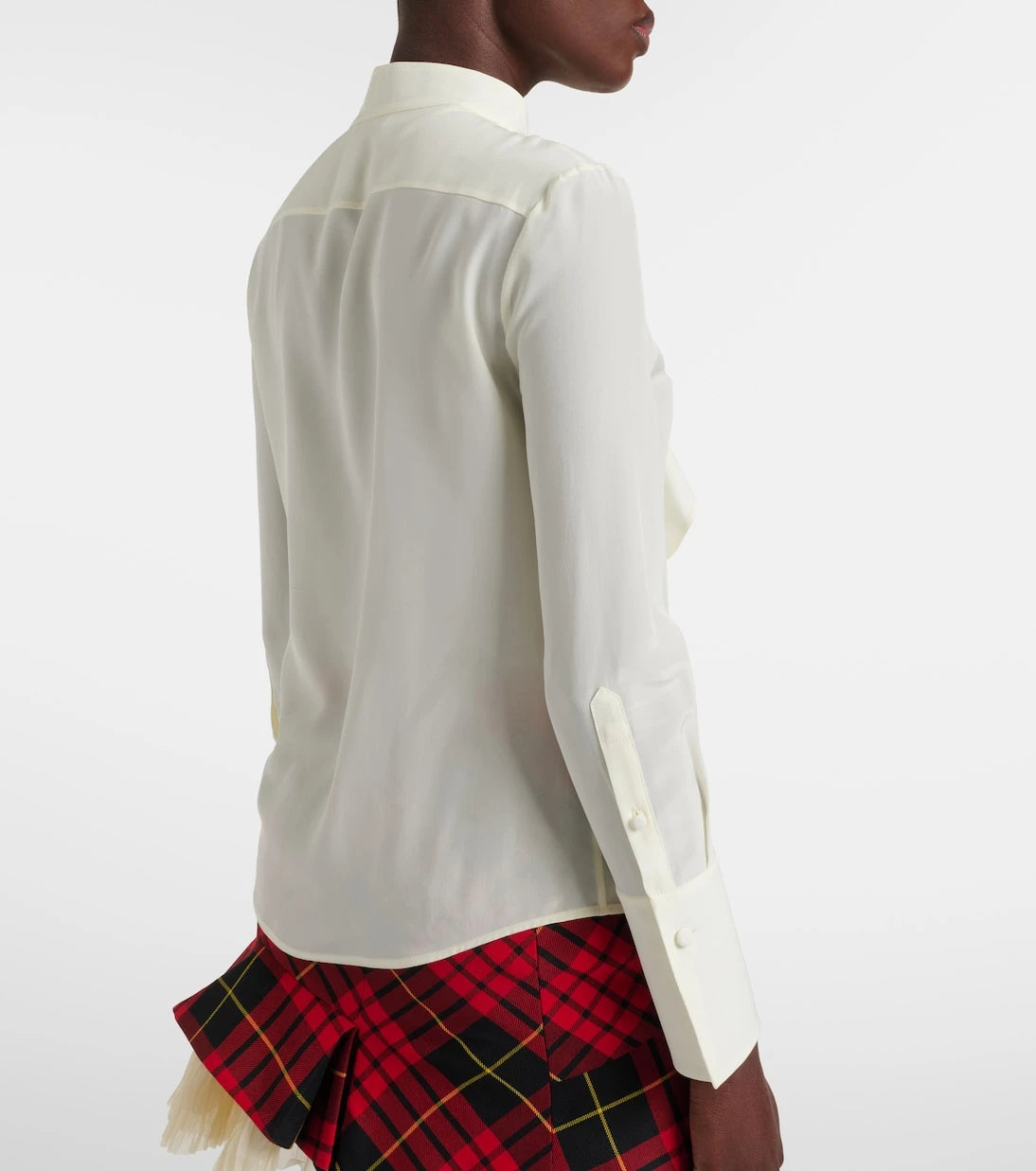 McQueen - Ruffled silk blouse