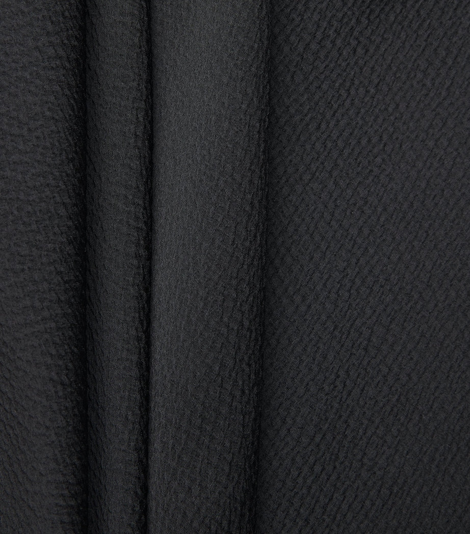 Edeline Lee Black Charmeuse Aurora Maxi Skirt