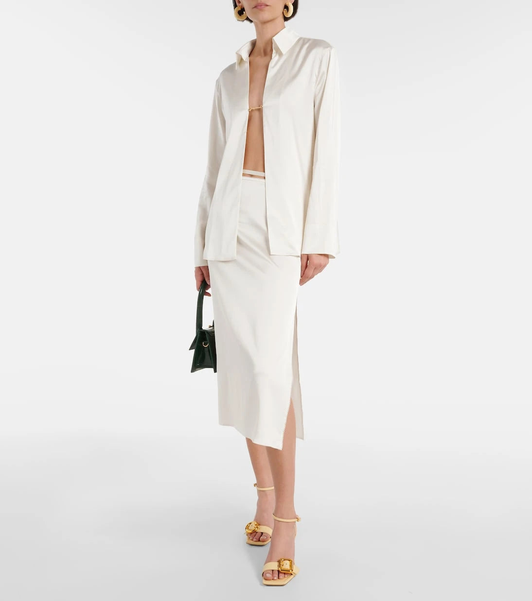 Jacquemus - La Chemise Notte satin top