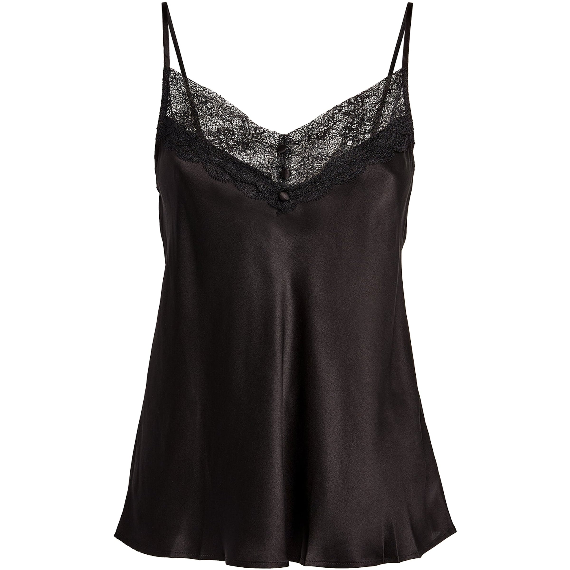 Maje Black Silk Cami Top