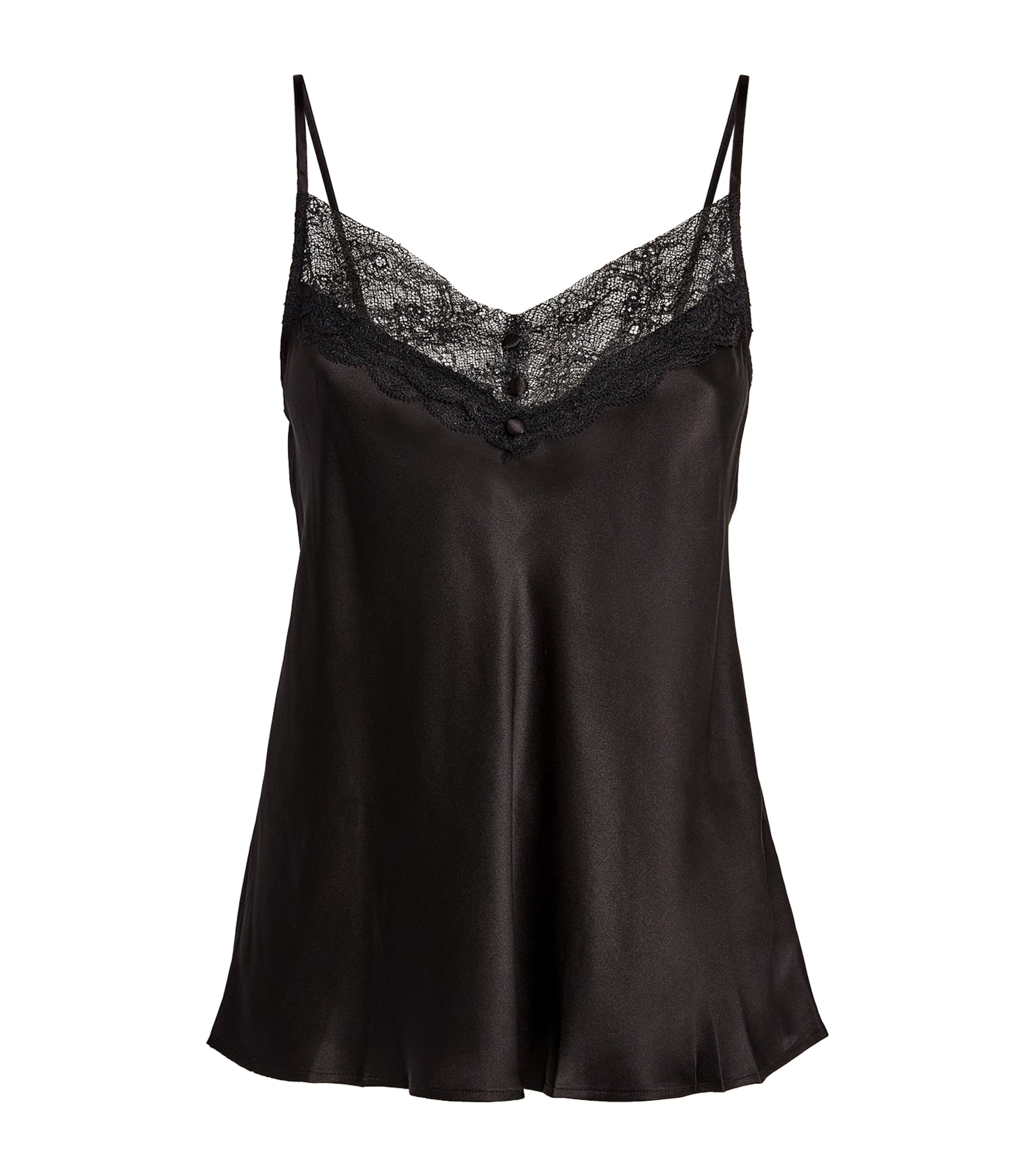 Maje Black Silk Cami Top