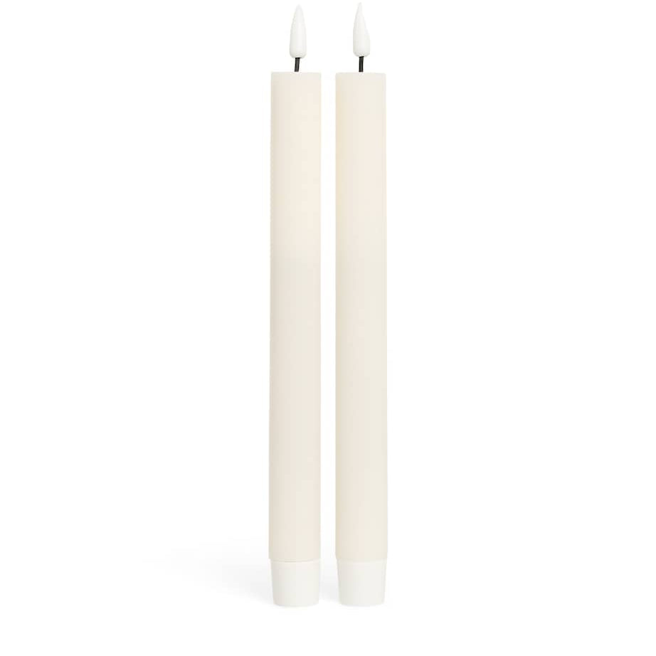 Deluxe Homeart Wax LED Dinner Candles (Set of 2)