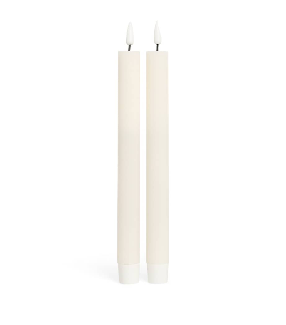 Deluxe Homeart Wax LED Dinner Candles (Set of 2)