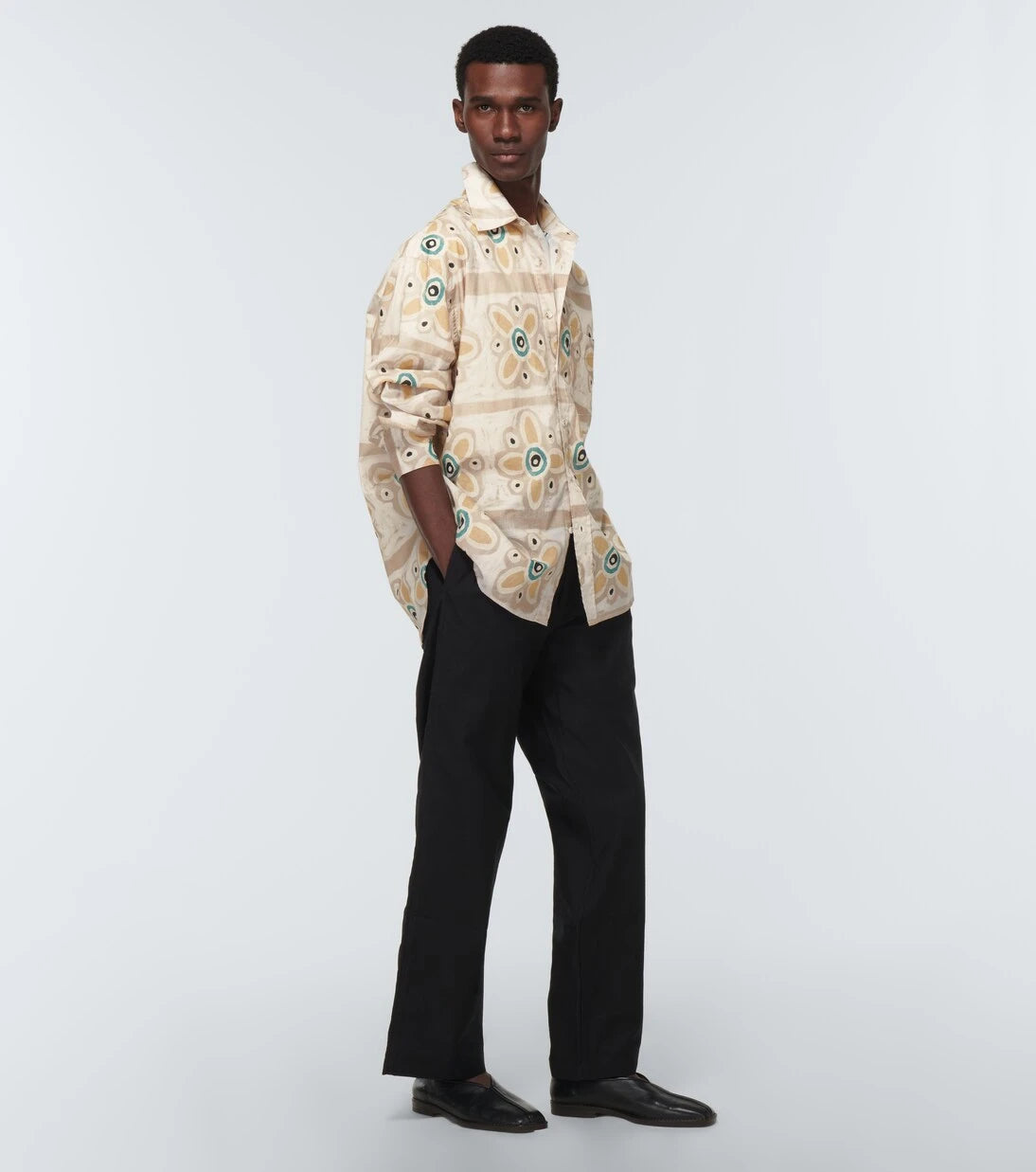 Commas - Printed cotton shirt