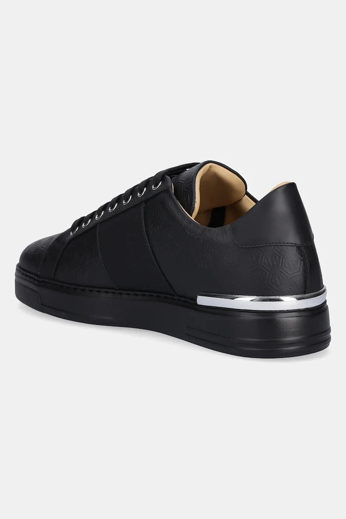 Кожени маратонки Philipp Plein Lo-Top Monogram