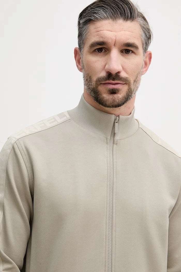 Karl Lagerfeld fermuarlı erkek viskon sweatshirt