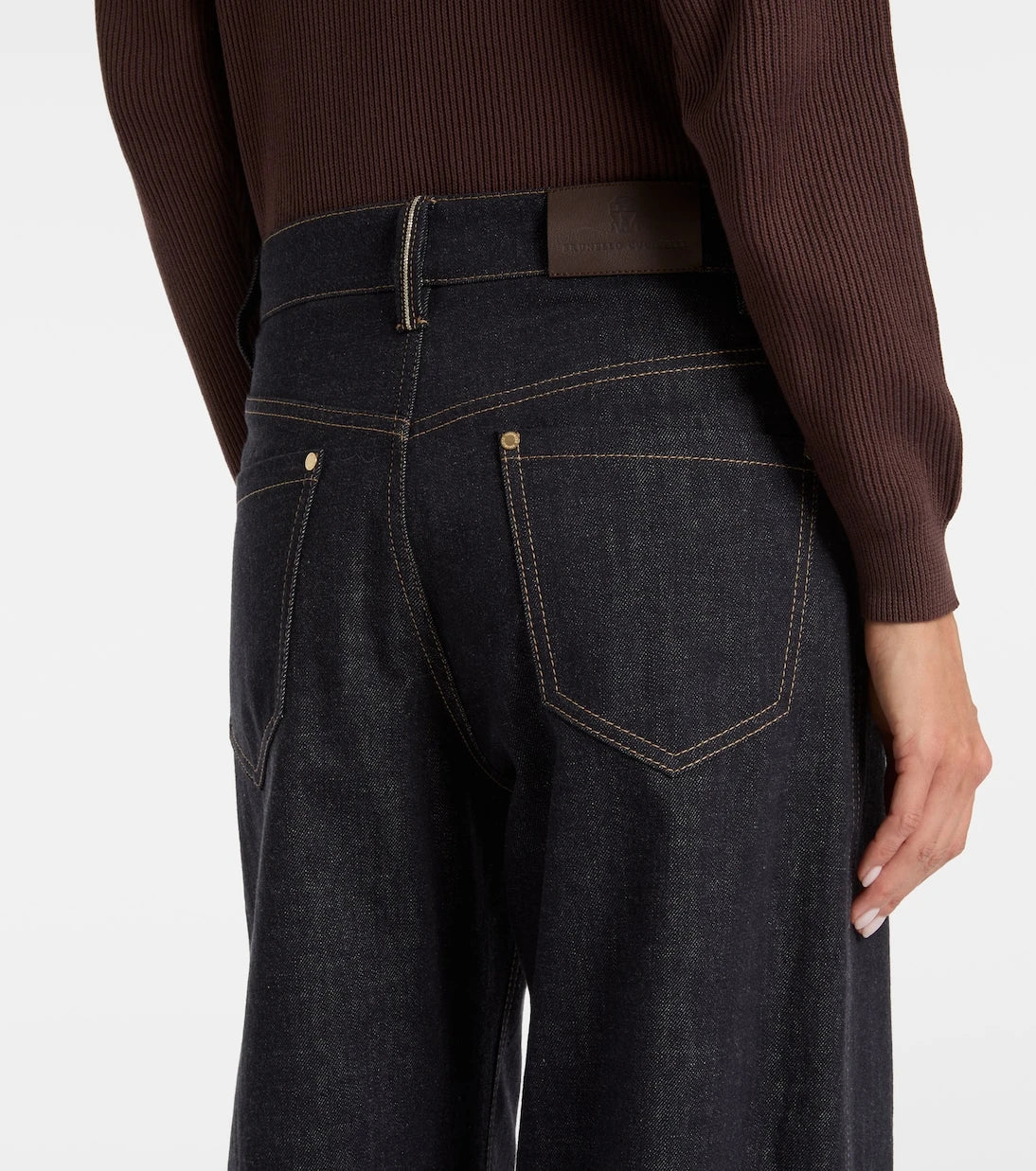 Brunello Cucinelli - Mid-rise wide-leg jeans