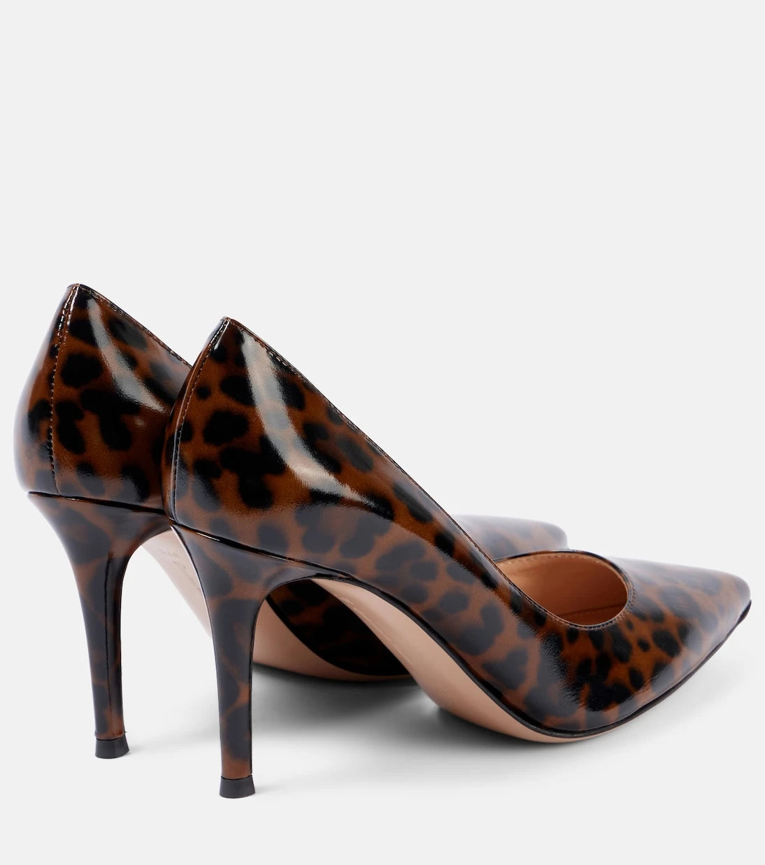 Gianvito Rossi - حذاء جيانفيتو 85 الجلدي بكعب عالٍ