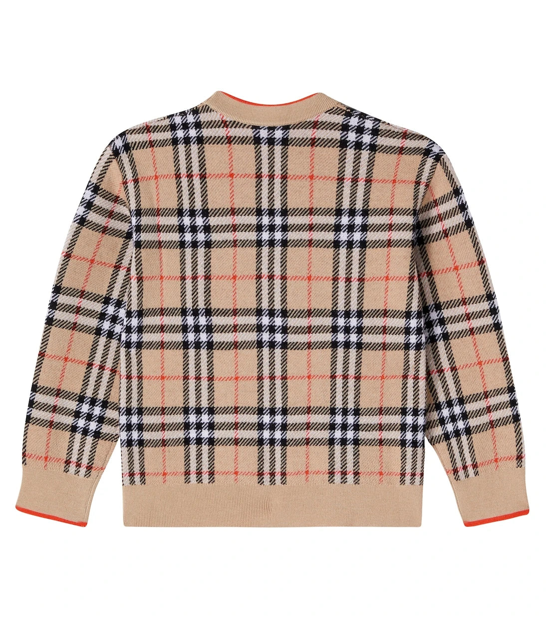 Burberry Kids - كارديجان بربري كاروهات من الصوف