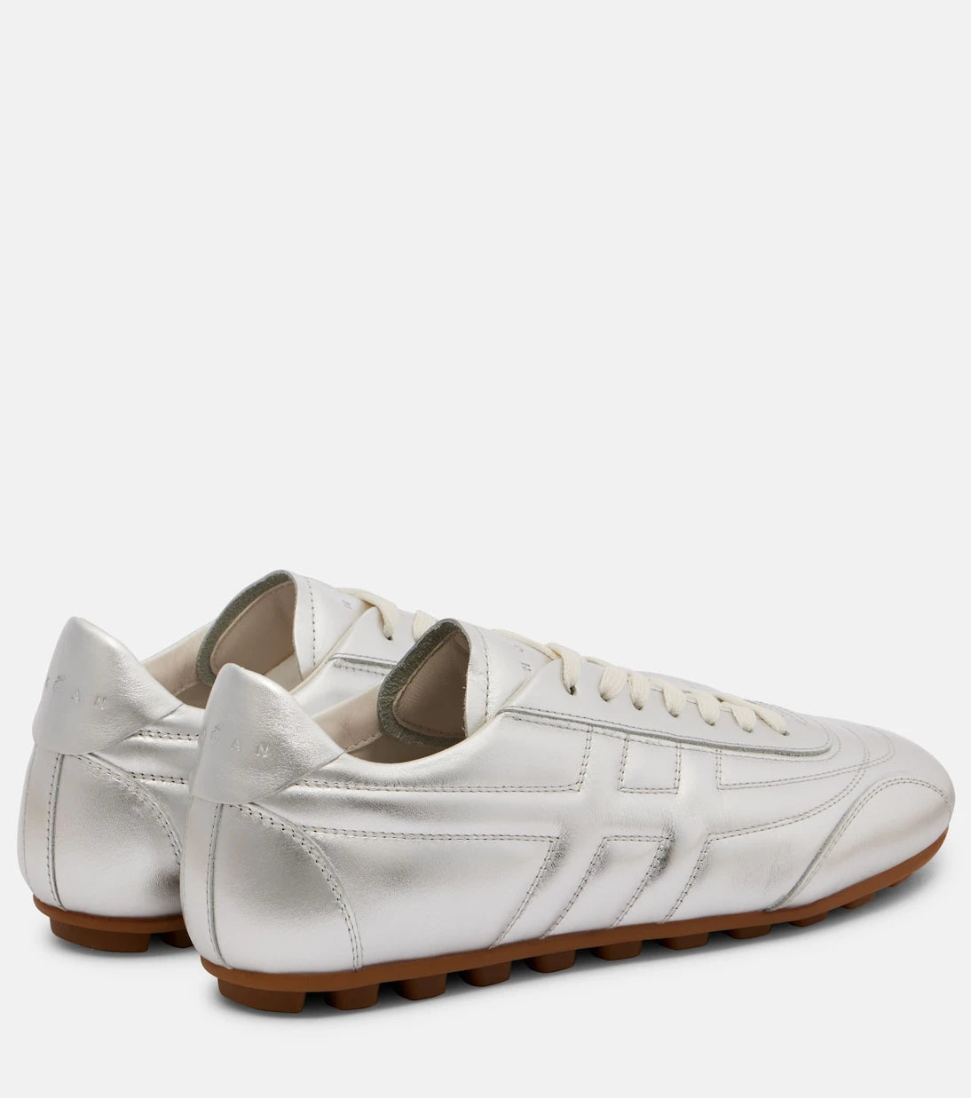 Hogan - Hogan Olympia metallic leather sneakers