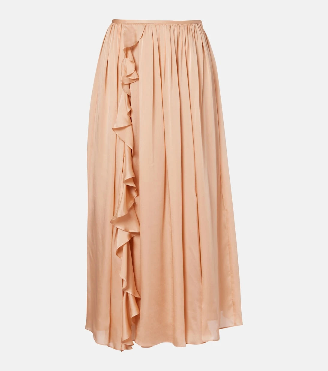 Ulla Johnson - Zena ruffled silk chiffon midi skirt