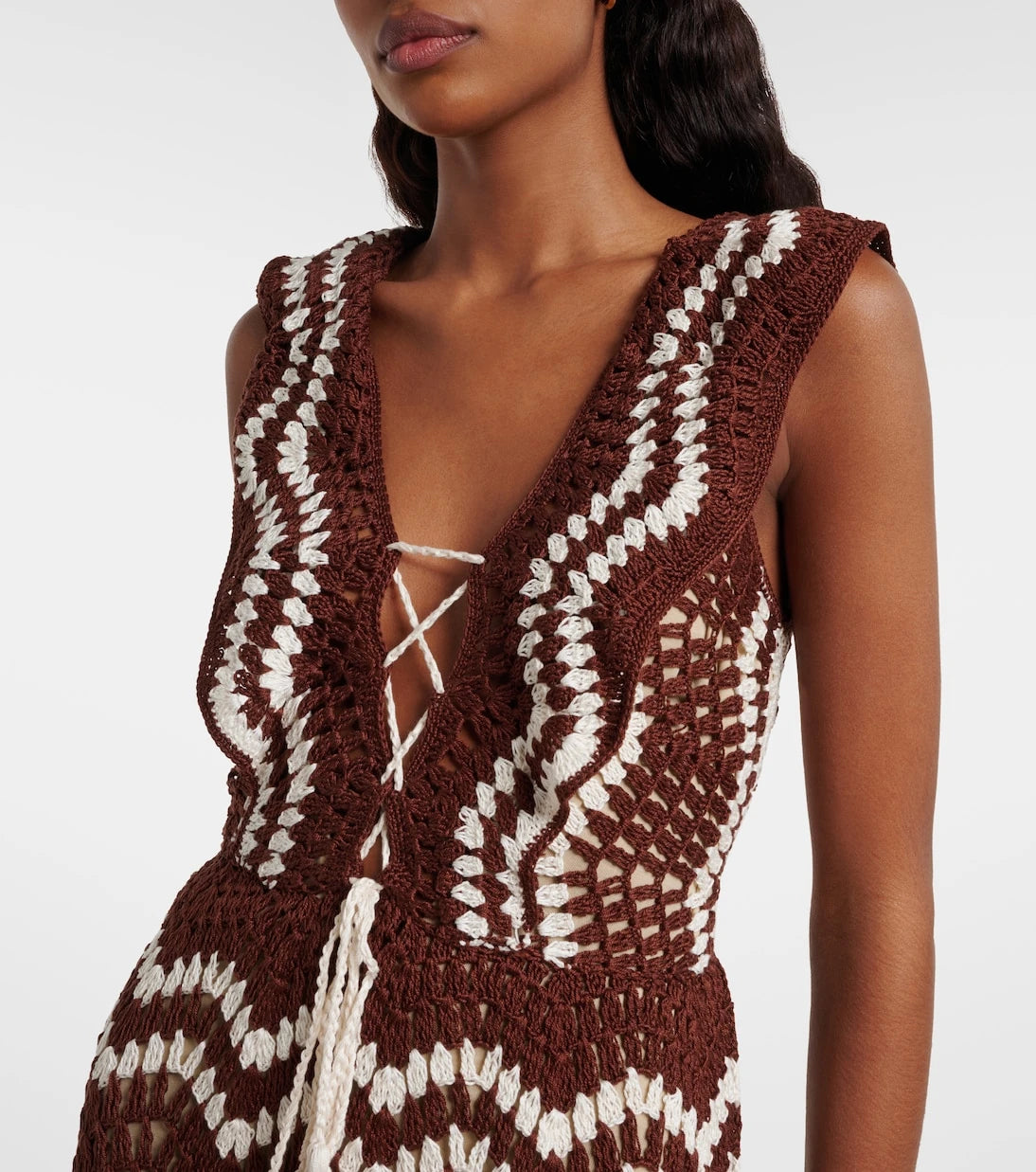 Anna Kosturova - Melissa crochet cotton minidress