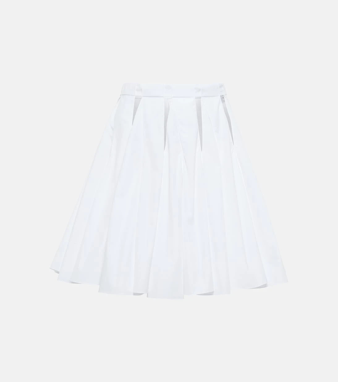 Alaïa - High-rise cutout cotton miniskirt