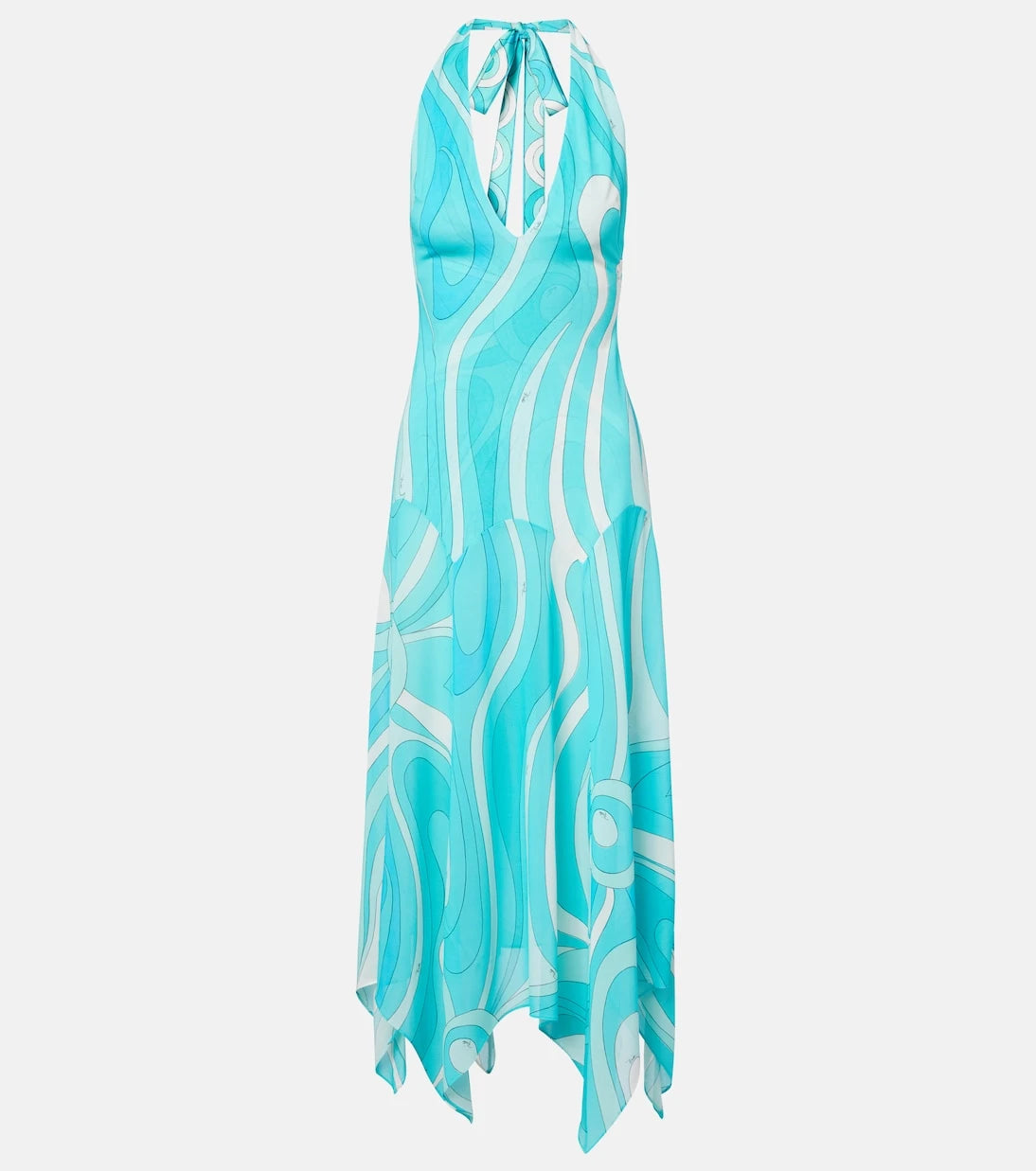 Pucci - Iride halterneck jersey midi dress