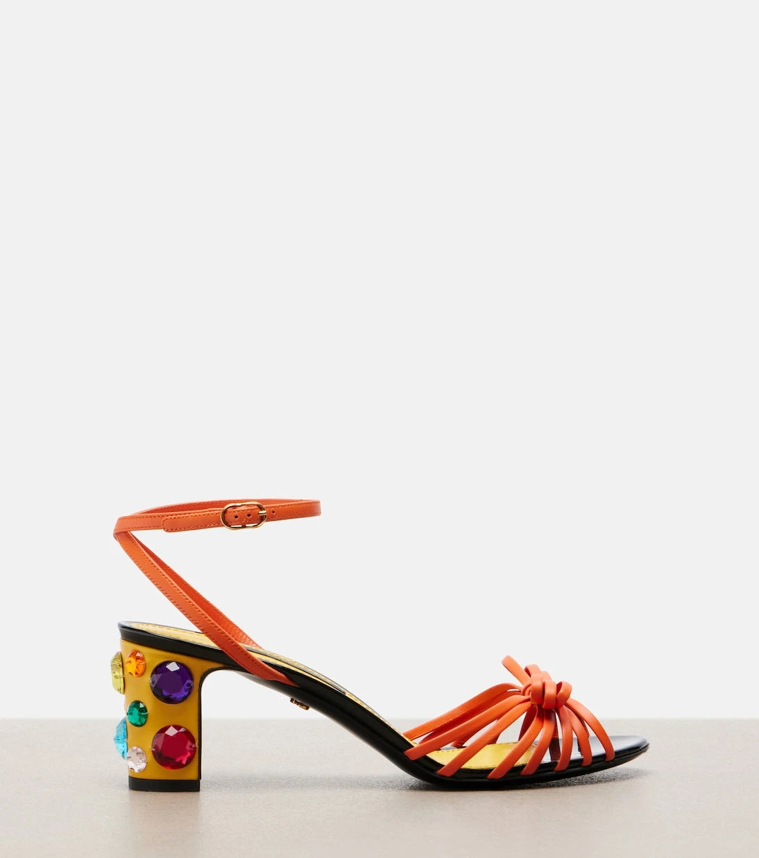 Dolce&Gabbana - Keira embellished leather sandals