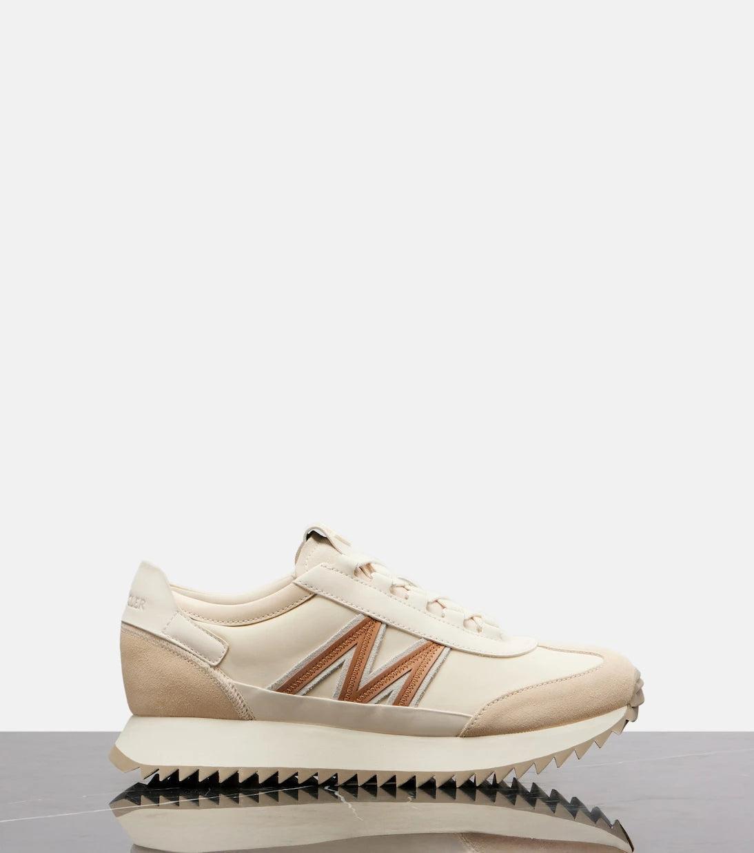 Moncler - Pacey2 suede-trimmed sneakers