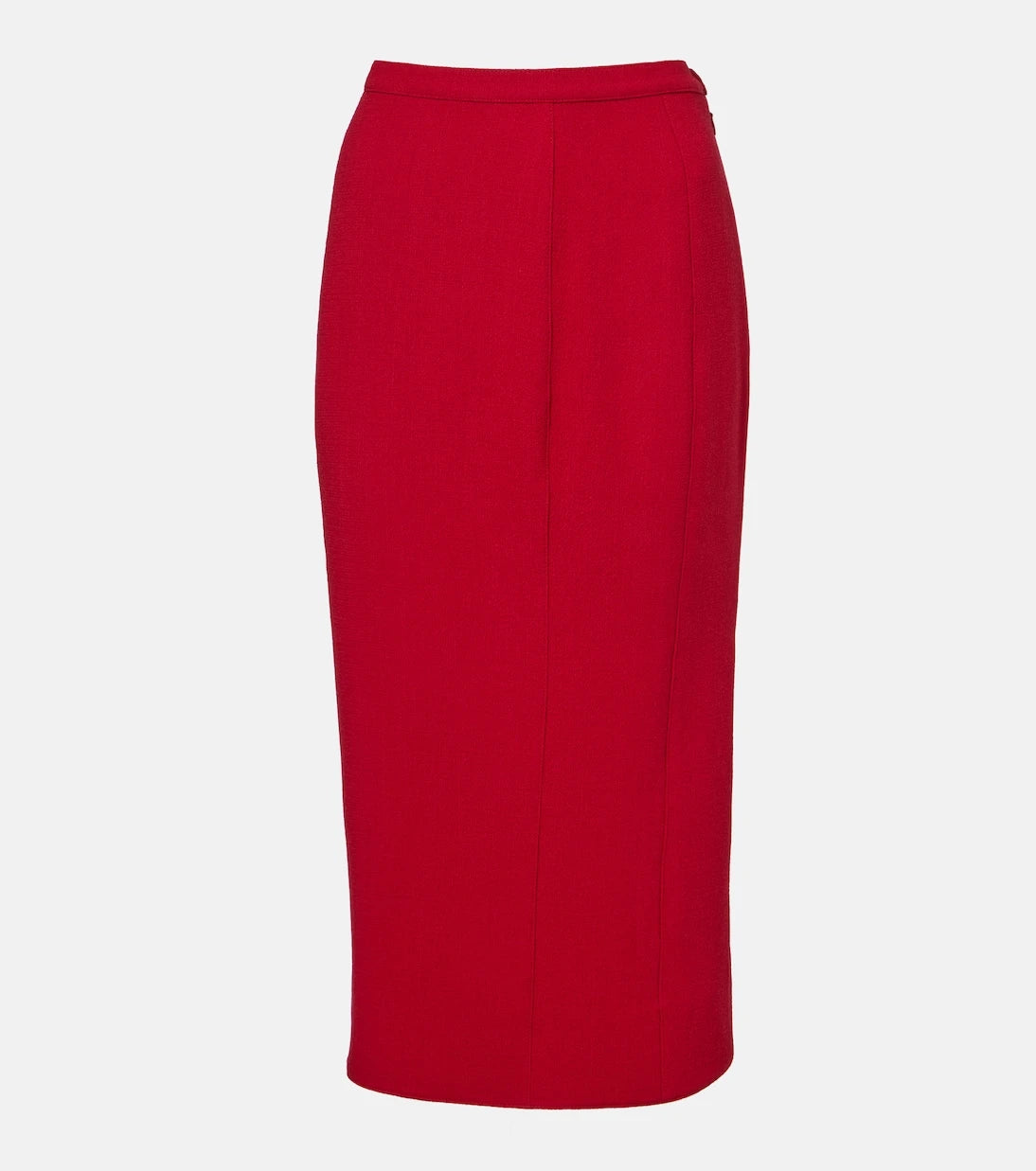 Mugler - re/edit virgin wool high-rise pencil skirt
