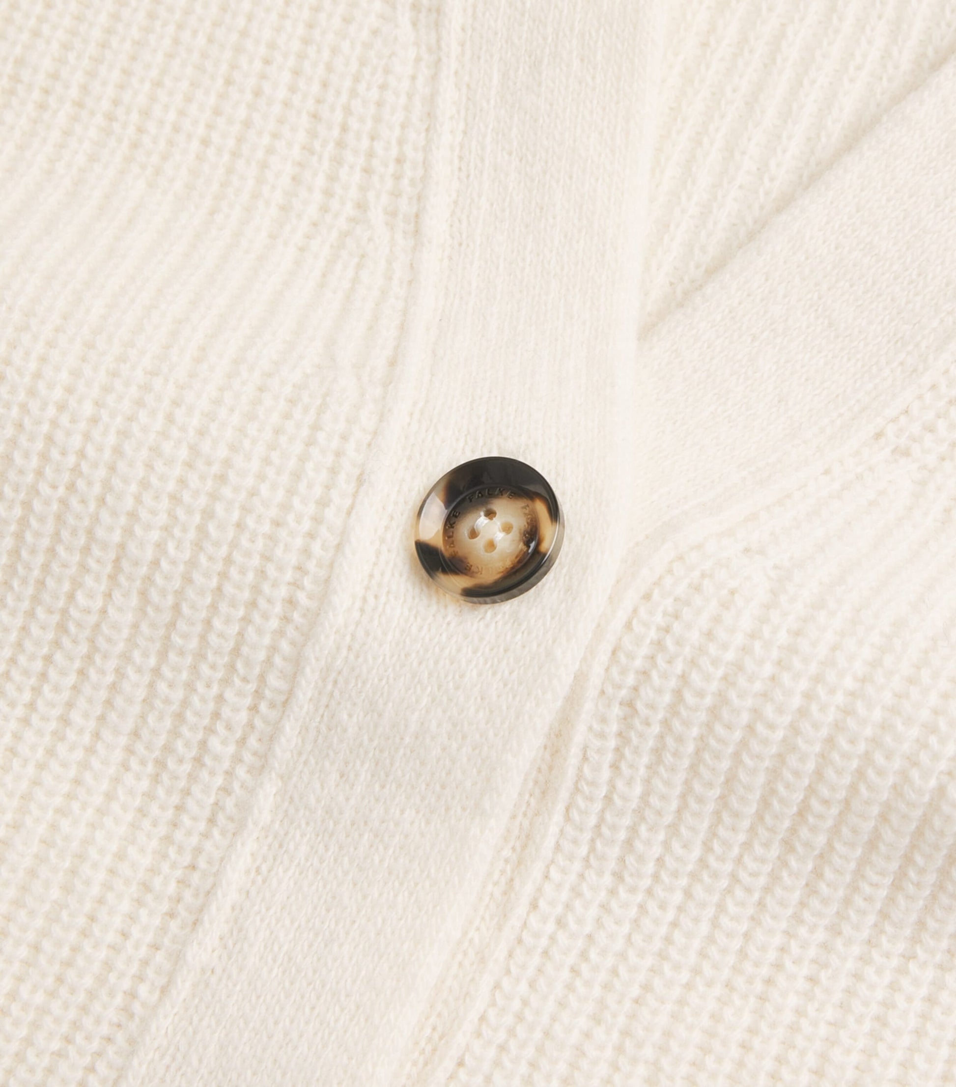 Falke White Virgin Wool-Blend Longline Cardigan