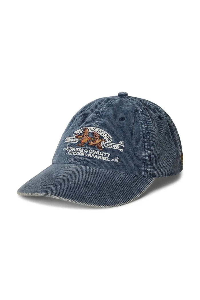 Джинсова шапка с козирка Polo Ralph Lauren