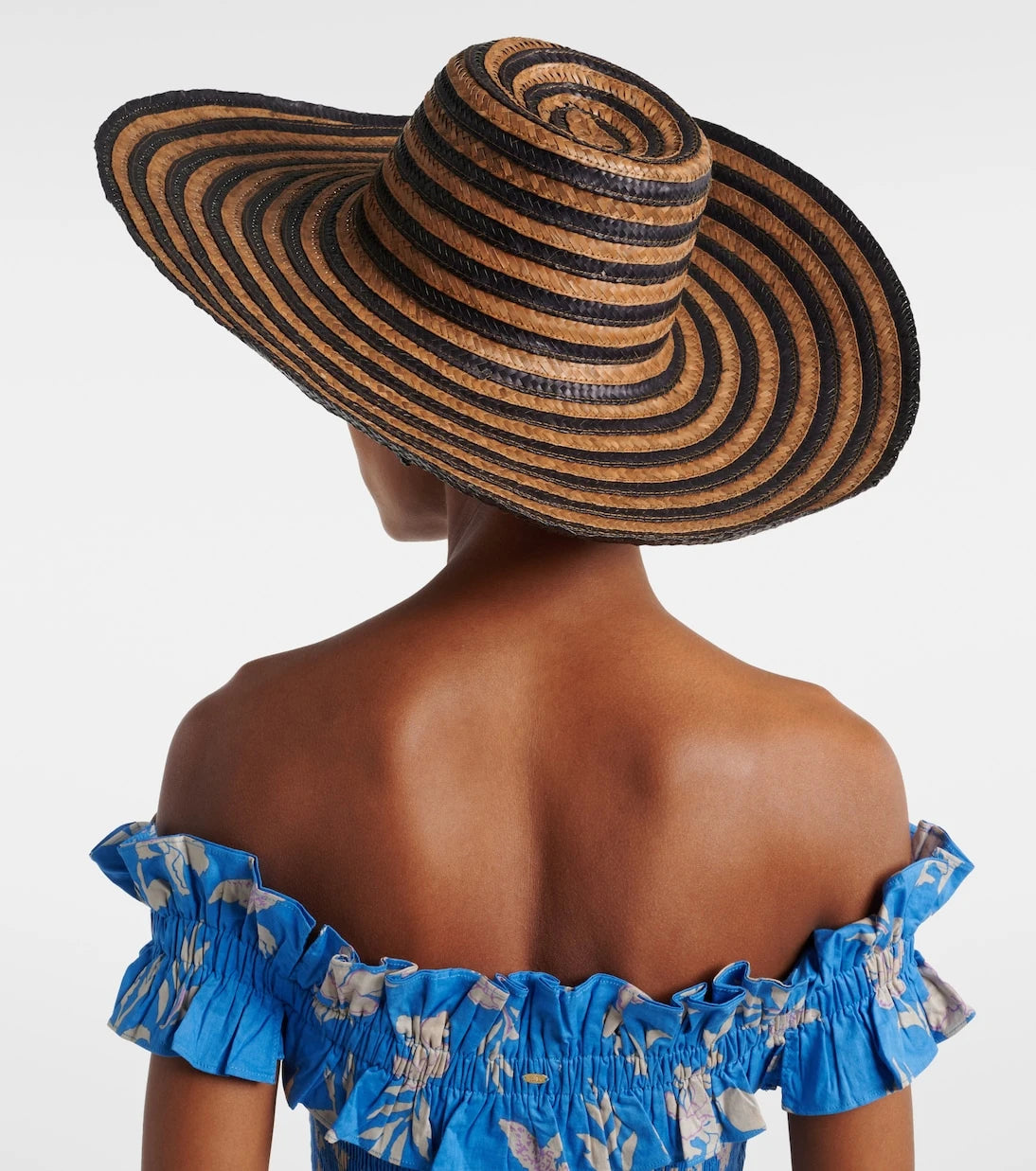 Poupette St Barth - Angel striped sun hat