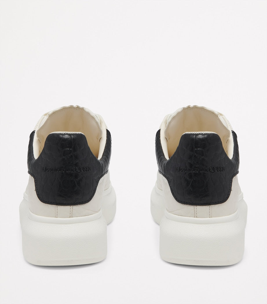 White Leather Oversized Sneakers