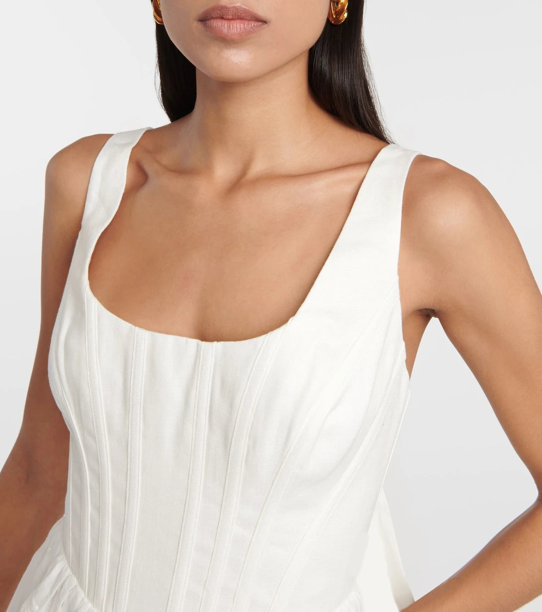 Zimmermann - Alight bustier ramie minidress