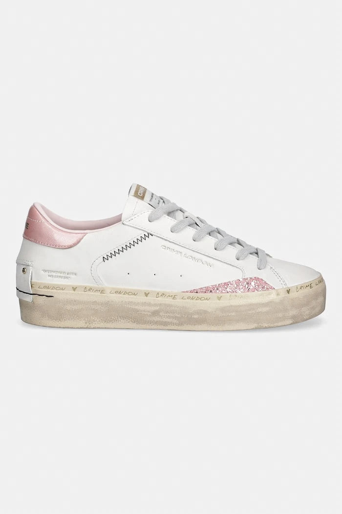 Crime London SK8 DELUXE WEDGE маратонки дамски от кожа