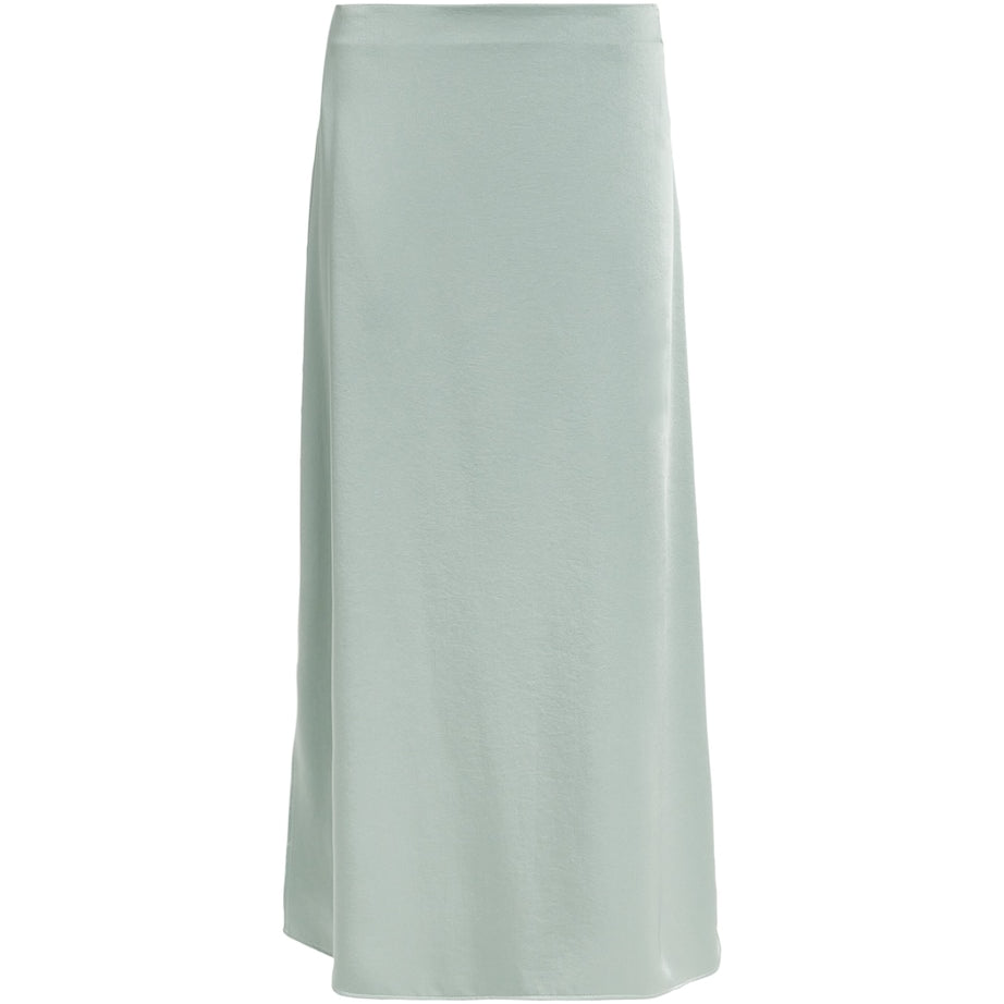 Weekend Max Mara Green Satin Midi Skirt
