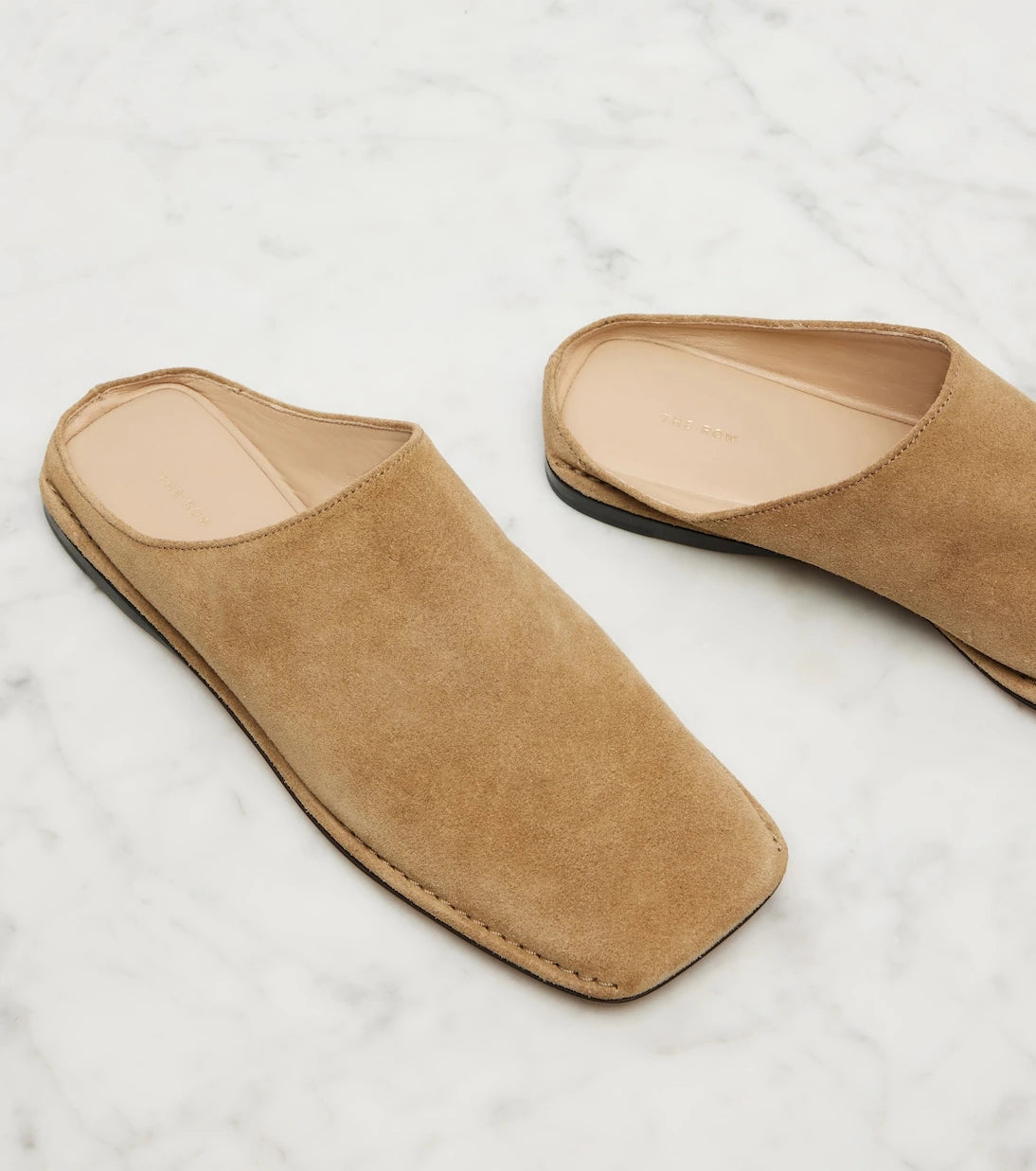 The Row - Piper suede slides