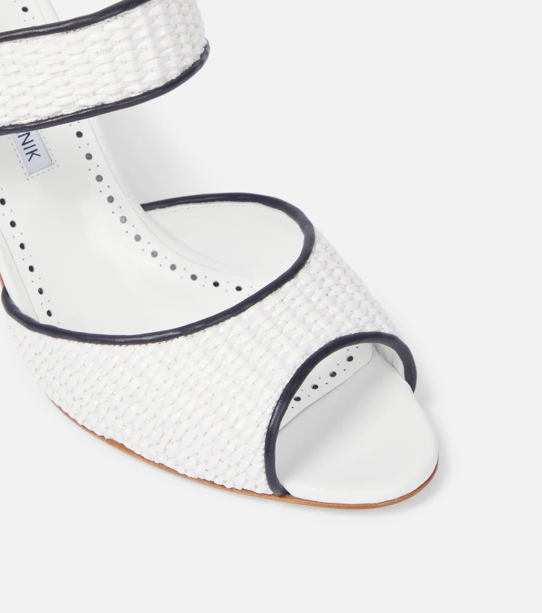 Manolo Blahnik - Khiko 90 raffia slingback sandals