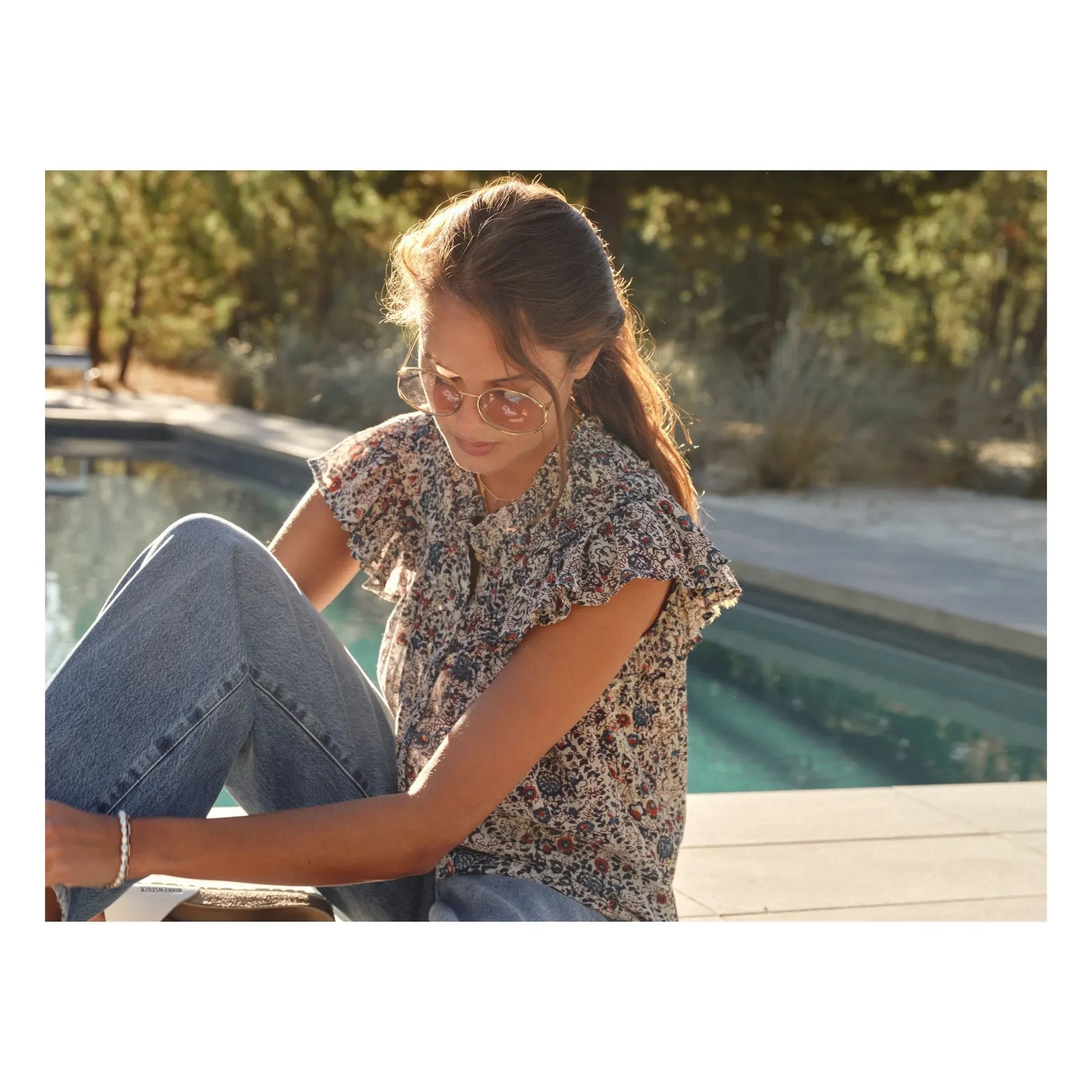 M.A.B.E. - Cass blouse | Indigo