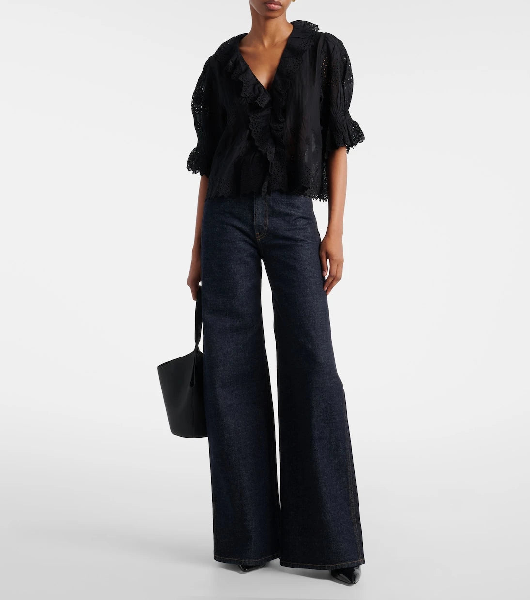 Dôen - Henri pointelle cotton top