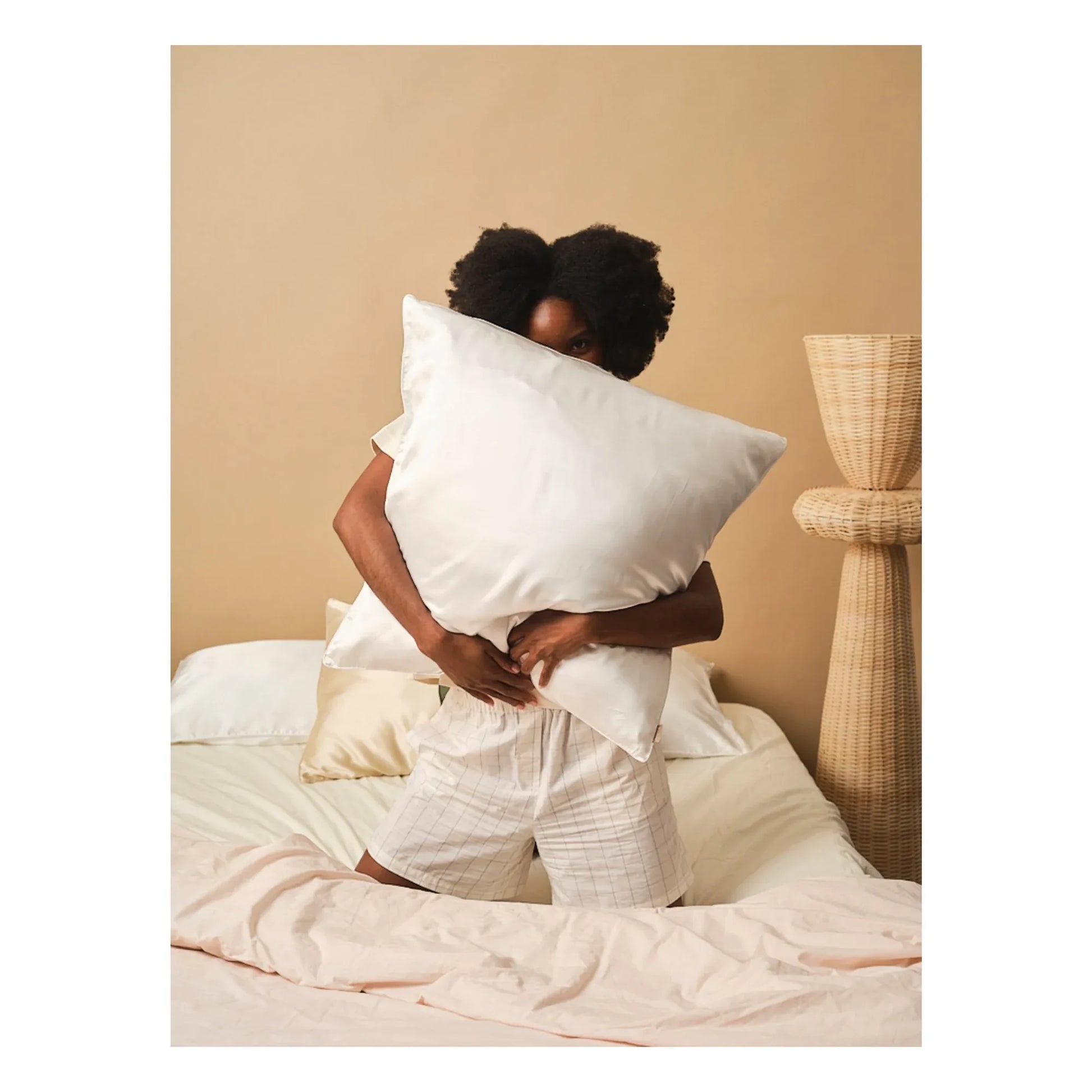 Emily's Pillow - Mulberry silk pillowcase  | White