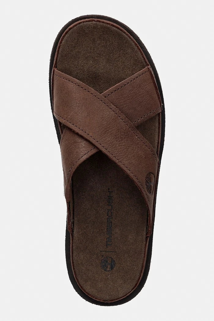 Timberland чехли мъжки от кожа Casco Cove Slide