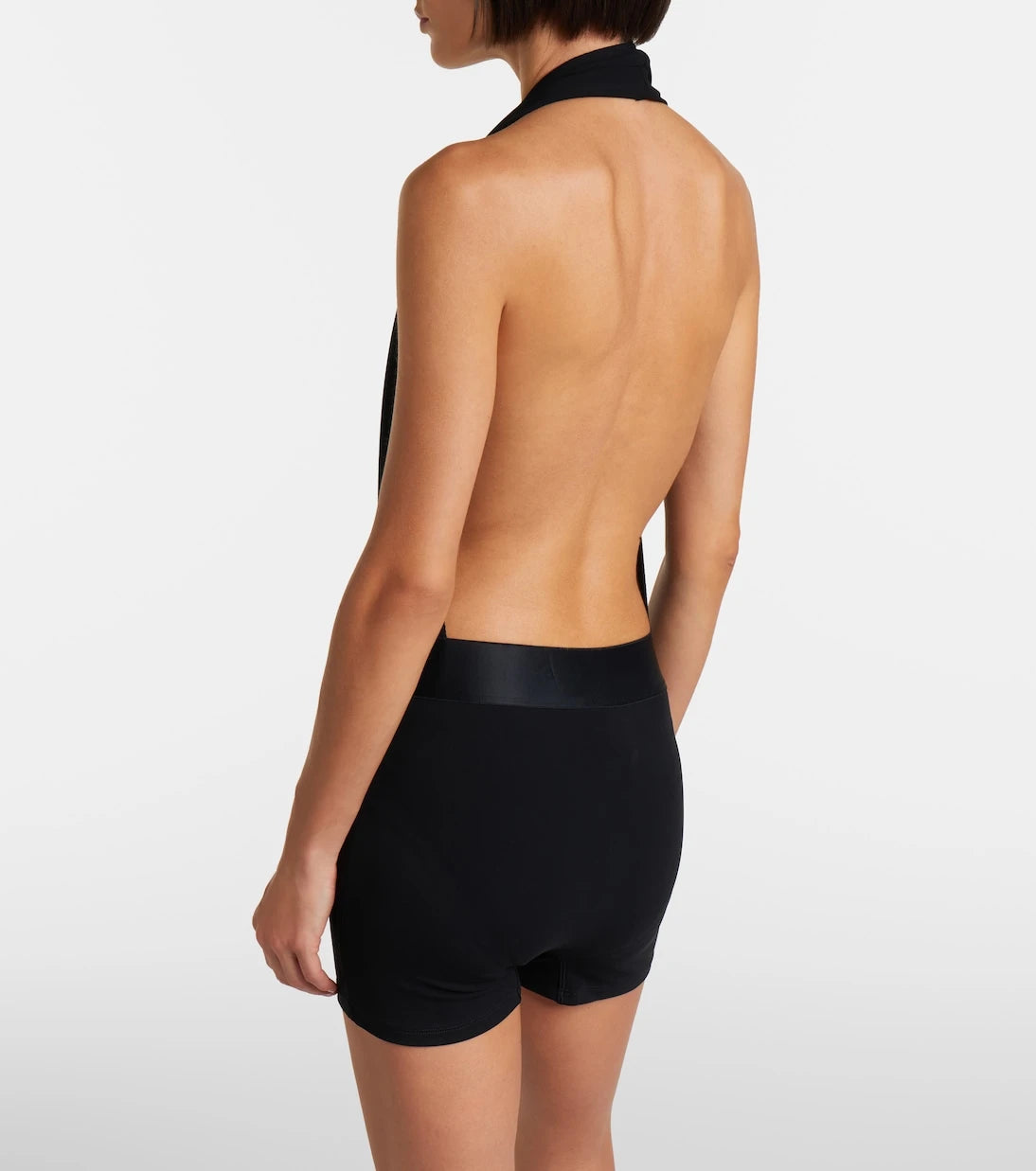 Gucci - Halterneck open-back jersey bodysuit
