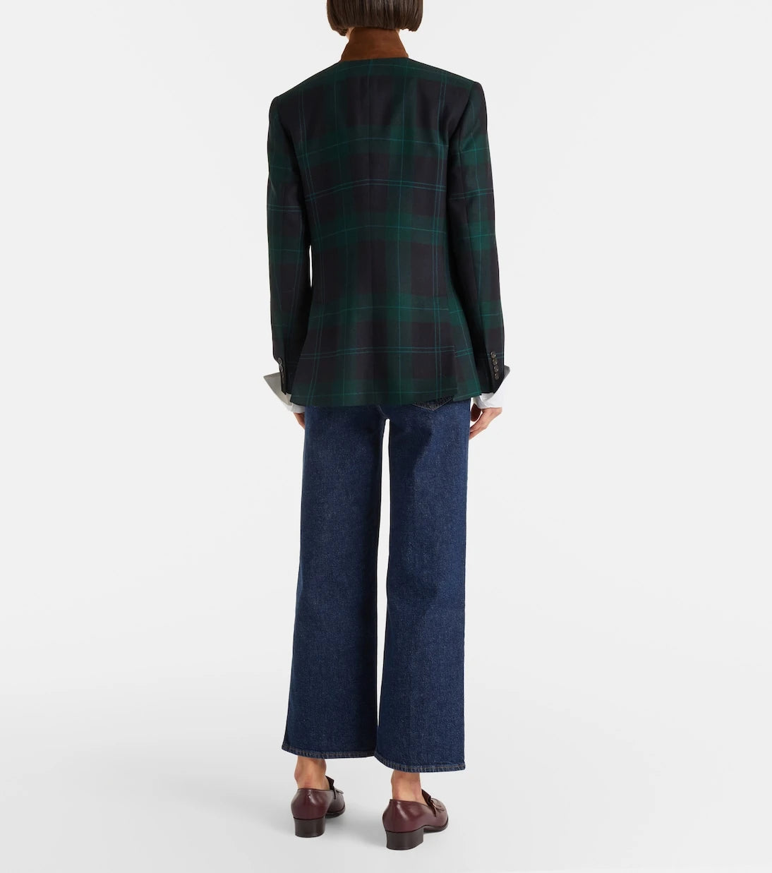 Frame - Cropped high-rise wide-leg jeans
