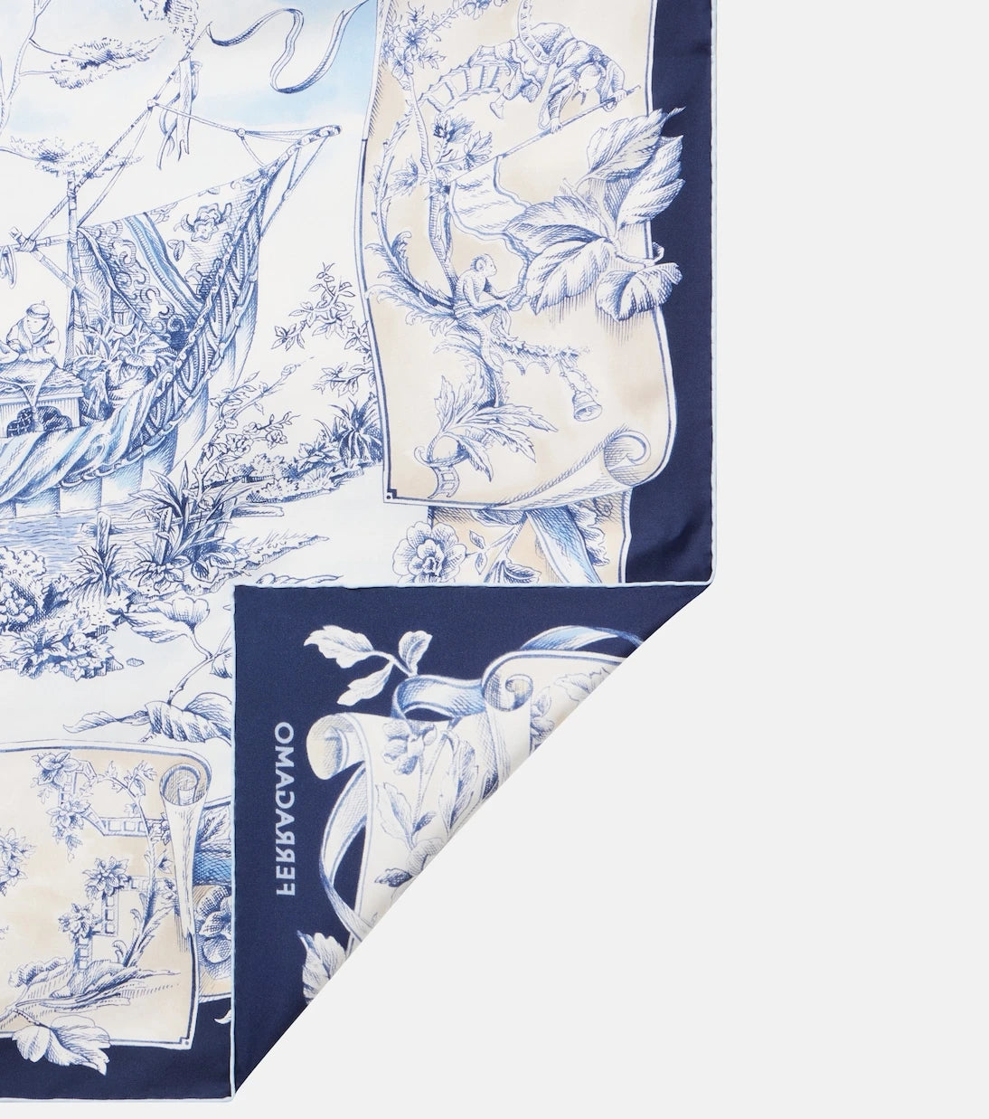 Ferragamo - Printed silk scarf