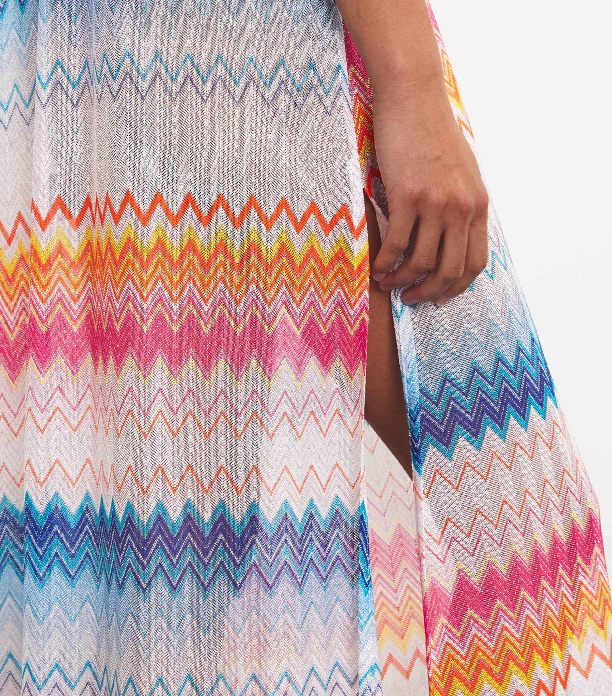 Missoni Multi Zigzag V-Neck Kaftan