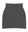 Givenchy Grey Wool-Alpaca Mini Skirt