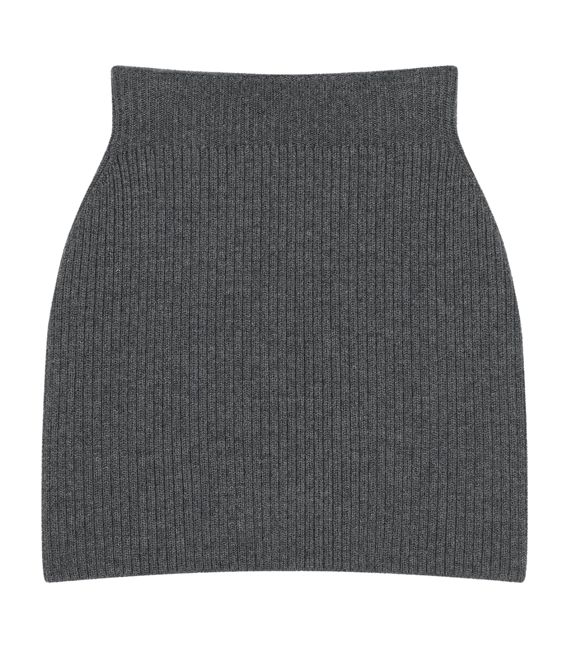 Givenchy Grey Wool-Alpaca Mini Skirt