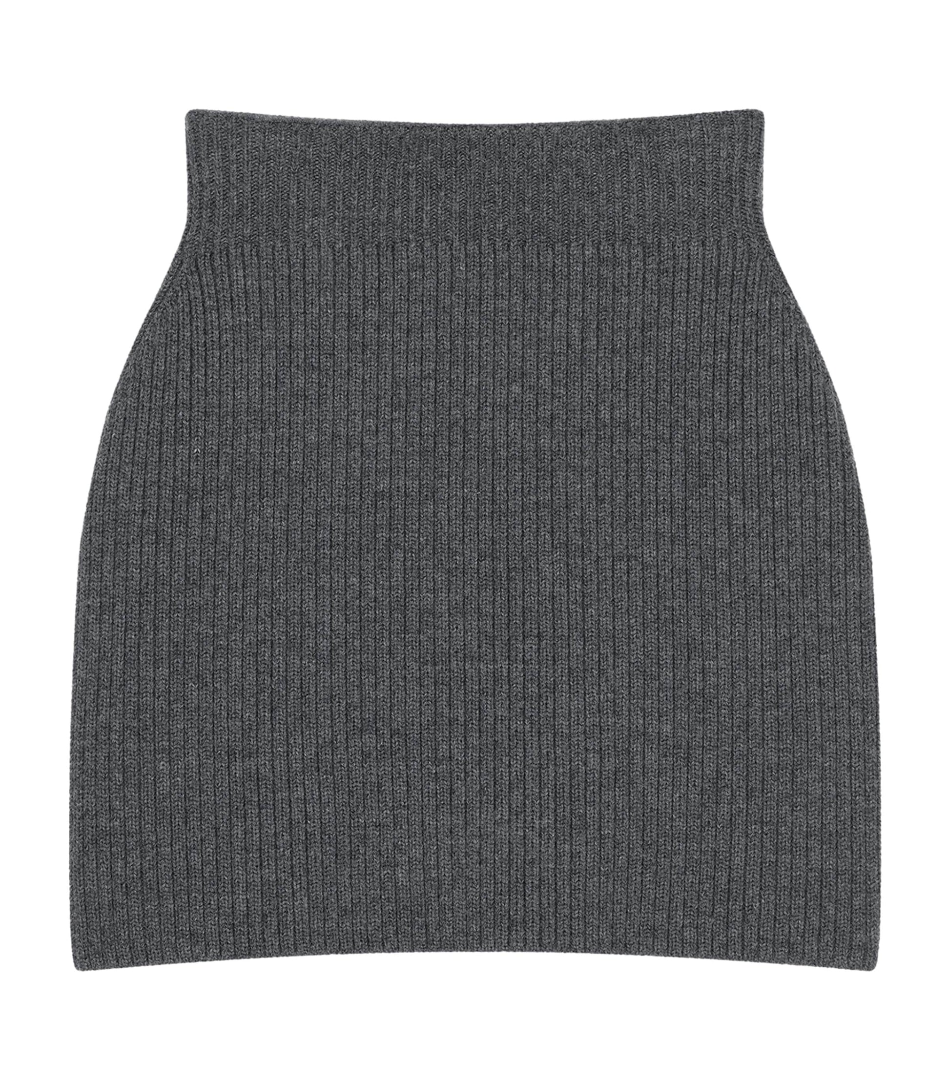Givenchy Grey Wool-Alpaca Mini Skirt
