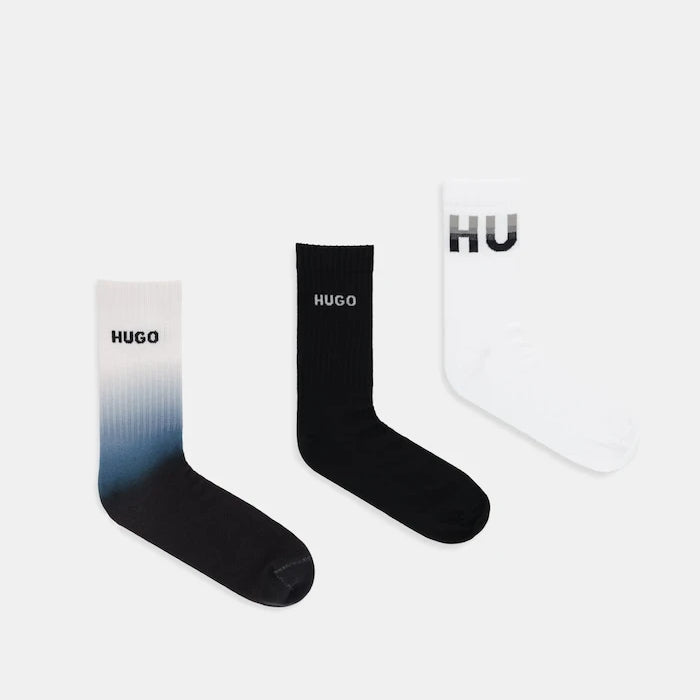 HUGO 3P QS RIB RISING CC Çorap (3 Çift)