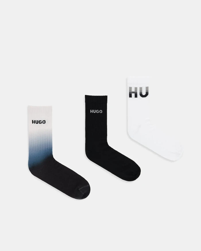 HUGO 3P QS RIB RISING CC Çorap (3 Çift)