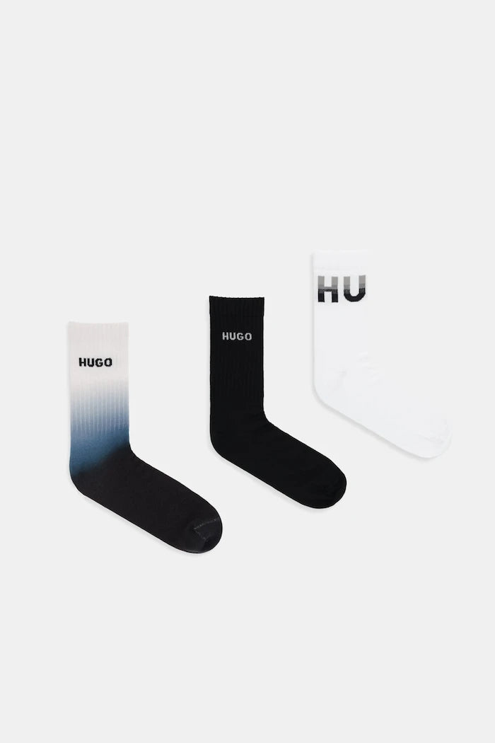 HUGO 3P QS RIB RISING CC Çorap (3 Çift)