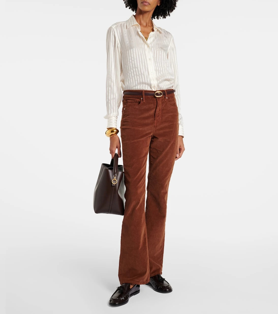 Veronica Beard - Cameron cotton corduroy flared pants