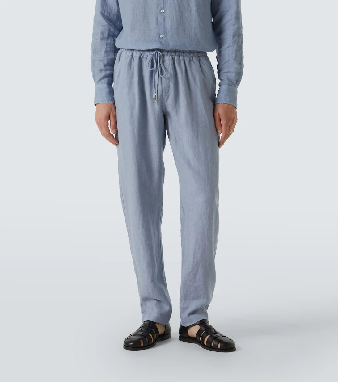 Thom Sweeney - بنطال كتان بقصة مستقيمة